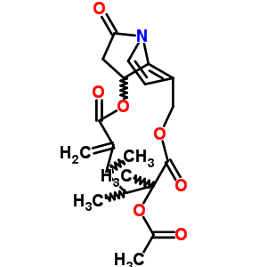 12-Acetoxy-3,8-didehydro-14beta-methyl-21-norsenecionan-5,11,16-trione Structure,62786-99-6Structure