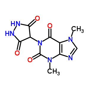 1-(3,5-Dioxopyrazolidin-4-yl)-3,7-dimethyl-purine-2,6-dione Structure,62787-56-8Structure