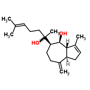 1,3A,4,5,6,7,8,8alpha-octahydro-4-hydroxy-alpha,3-dimethyl-8-methylene-alpha-(4-methyl-3-pentenyl)-5-azulenemethanol Structure,62858-25-7Structure