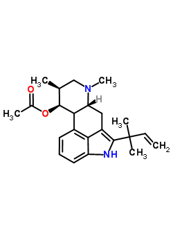 2-(1,1-Dimethyl-2-propenyl)-6,8beta-dimethylergolin-9beta-ol acetate Structure,62867-47-4Structure