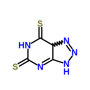 3H-1,2,3-triazolo[4,5-d]pyrimidine-5,7(4h,6h)-dithione Structure,62871-66-3Structure