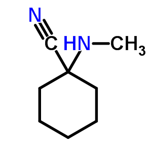 1-(Methylamino)-cyclohexanecarbonitril Structure,6289-40-3Structure