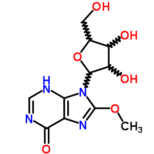 Inosine, 8-methoxy-(9ci) Structure,62908-69-4Structure