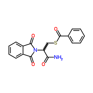 3-Benzoylsulfanyl-2-(1,3-dioxoisoindol-2-yl)propanamide Structure,6297-95-6Structure