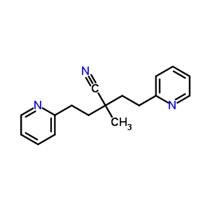 2-Pyridinebutanenitrile,a-methyl-a-[2-(2-pyridinyl)ethyl]- Structure,6301-77-5Structure