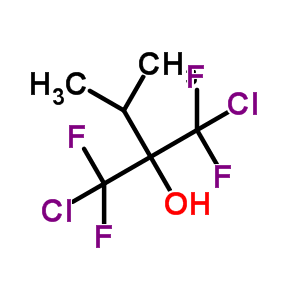 2-Butanol,1-chloro-2-(chlorodifluoromethyl)-1,1-difluoro-3-methyl- Structure,6301-98-0Structure