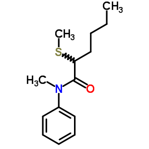 N-methyl-2-methylsulfanyl-n-phenyl-hexanamide Structure,63017-99-2Structure