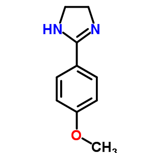 4,5-Dihydro-2-(4-methoxyphenyl)-1h-imidazole Structure,6302-84-7Structure