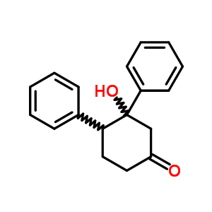 Cyclohexanone,3-hydroxy-3,4-diphenyl- Structure,6303-86-2Structure