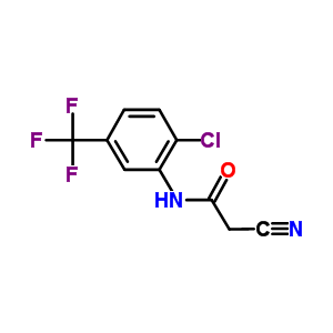 N-(2-chloro-5-trifluoromethyl-phenyl)-2-cyano-acetamide Structure,63034-98-0Structure