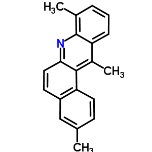 3,8,12-三甲基苯[a]吖啶結(jié)構(gòu)式_63040-01-7結(jié)構(gòu)式