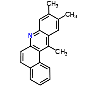 9,10,12-三甲基苯[a]吖啶結(jié)構(gòu)式_63040-02-8結(jié)構(gòu)式