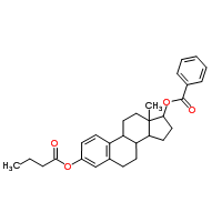 雌二醇-3-苯甲酸-17-丁酸酯結(jié)構(gòu)式_63042-19-3結(jié)構(gòu)式