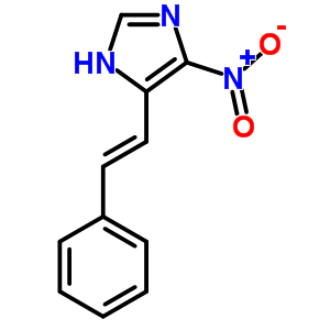 1H-imidazole, 4-nitro-5-[(e)-2-phenylethenyl]- Structure,6307-17-1Structure