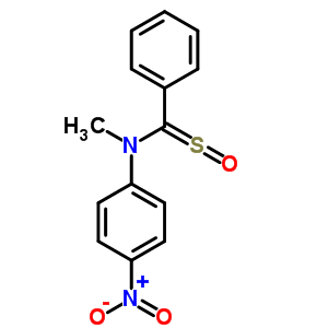 Benzenemethanamine,n-methyl-n-(4-nitrophenyl)-a-sulfinyl- Structure,63075-92-3Structure