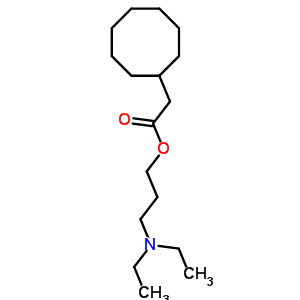 3-Diethylaminopropyl 2-cyclooctylacetate Structure,6309-09-7Structure