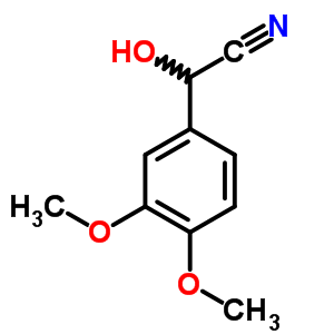 Benzeneacetonitrile, a-hydroxy-3,4-dimethoxy- Structure,6309-18-8Structure