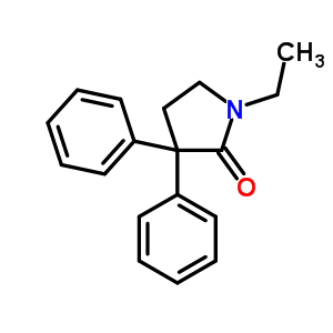 2-Pyrrolidinone,1-ethyl-3,3-diphenyl- Structure,6309-41-7Structure