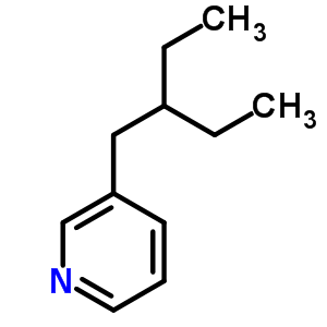 3-(2-乙基丁基)吡啶結(jié)構(gòu)式_6311-94-0結(jié)構(gòu)式