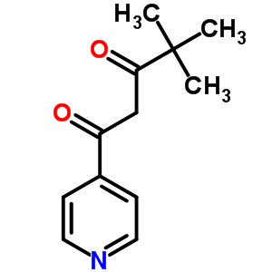 1,3-Pentanedione,4,4-dimethyl-1-(4-pyridinyl)- Structure,6312-01-2Structure