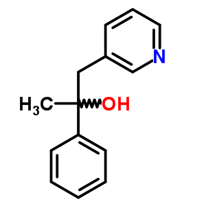 3-Pyridineethanol, a-methyl-a-phenyl- Structure,6312-24-9Structure