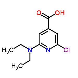 4-Pyridinecarboxylicacid, 2-chloro-6-(diethylamino)- Structure,6313-57-1Structure