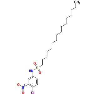 N-(4-chloro-3-nitrophenyl)-1-hexadecanesulfonamide Structure,63134-11-2Structure