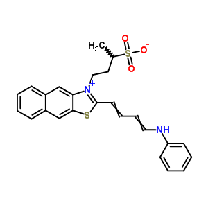 2-[4-(Phenylamino)-1,3-butadienyl]-3-(3-sulphonatobutyl)naphtho[2,3-d]thiazolium Structure,63148-83-4Structure