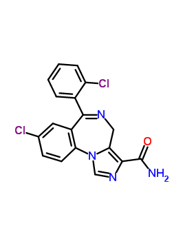 8-Chloro-6-(2-chlorophenyl)-4h-imidazo(1,5-a)(1,4)-benzodiazepine-3-carboxamide Structure,63176-94-3Structure