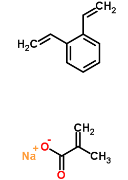 2-Methyl-2-propenoic acid sodium salt polymer with diethenylbenzene Structure,63182-04-7Structure