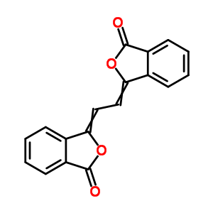 3-[2-(3-氧代異苯并呋喃-1-基)亞乙基]異苯并呋喃-1-酮結(jié)構(gòu)式_63187-50-8結(jié)構(gòu)式