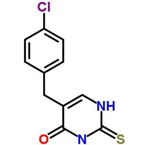 5-(4-Chlorobenzyl)-2-thioxo-2,3-dihydropyrimidin-4(1h)-one Structure,63204-27-3Structure