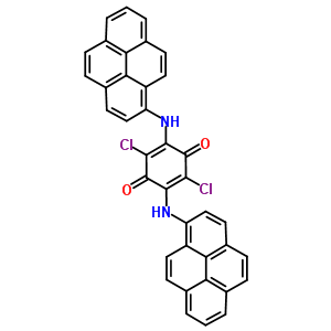 2,5-Dichloro-3,6-bis[(pyren-1-yl)amino]-2,5-cyclohexadiene-1,4-dione Structure,63216-92-2Structure