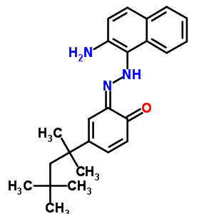 2-[(2-Amino-1-naphthalenyl)azo]-4-(1,1,3,3-tetramethylbutyl)phenol Structure,63216-94-4Structure