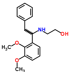 2-[[1-(2,3-Dimethoxyphenyl)-2-phenyl-ethyl]amino]ethanol Structure,6322-18-5Structure