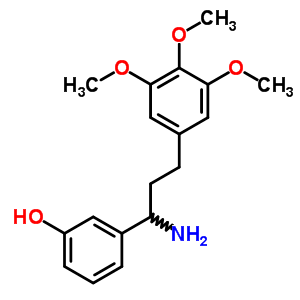 3-[1-Amino-3-(3,4,5-trimethoxyphenyl)propyl]phenol Structure,6322-19-6Structure