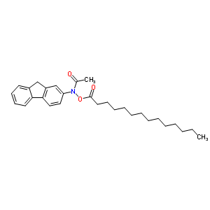 N-myristoyloxy-n-acetyl-2-aminofluorene Structure,63224-44-2Structure