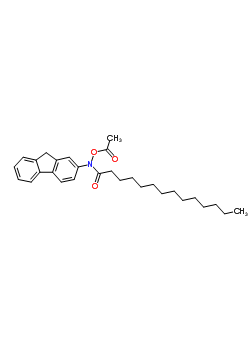 Tetradecanamide,n-(acetyloxy)-n-9h-fluoren-2-yl-(9ci) Structure,63224-45-3Structure