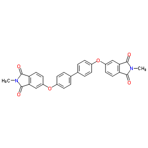 5,5’-((1,1’-Biphenyl)-4,4’-diylbis(oxy))bis(2-methyl-1h-isoindole-1,3(2h)-dione Structure,63227-28-1Structure