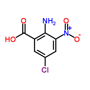 2-Amino-5-chloro-3-nitrobenzoic acid Structure,6324-51-2Structure