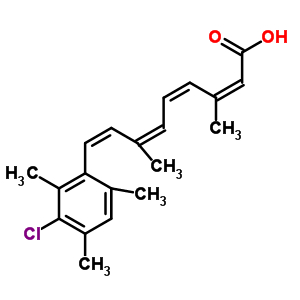 (2Z,4z,6z,8z)-9-(3-chloro-2,4,6-trimethyl-phenyl)-3,7-dimethyl-nona-2,4,6,8-tetraenoic acid Structure,63245-11-4Structure