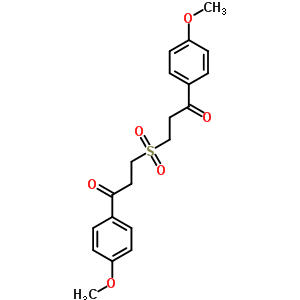 1-Propanone,3,3-sulfonylbis[1-(4-methoxyphenyl)- Structure,63261-18-7Structure