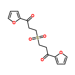 1-(2-呋喃基)-3-[3-(2-呋喃基)-3-氧代-丙基]磺?；?丙烷-1-酮結(jié)構(gòu)式_63261-21-2結(jié)構(gòu)式