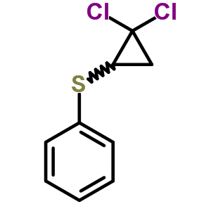 2,2-Dichlorocyclopropyl phenyl sulfide Structure,63289-85-0Structure