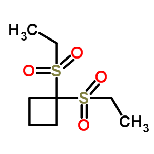 Cyclobutane,1,1-bis(ethylsulfonyl)- Structure,6330-45-6Structure