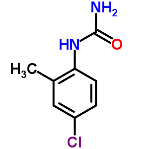 N-(4-氯-2-甲基苯基)-脲結(jié)構(gòu)式_6333-35-3結(jié)構(gòu)式