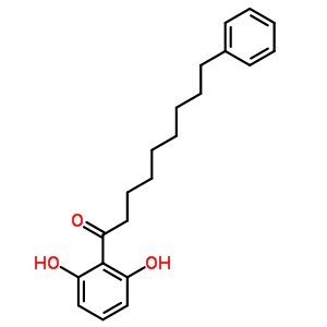 1-(2,6-Dihydroxyphenyl)-9-phenyl-1-nonanone Structure,63335-23-9Structure