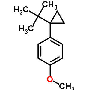 Benzene,1-[1-(1,1-dimethylethyl)cyclopropyl ]-4-methoxy- Structure,63340-04-5Structure