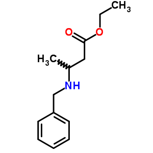 3-(芐基氨基)丁酸乙酯結(jié)構(gòu)式_6335-80-4結(jié)構(gòu)式