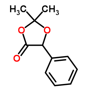 2,2-Dimethyl-5-phenyl-1,3-dioxolan-4-one Structure,6337-34-4Structure